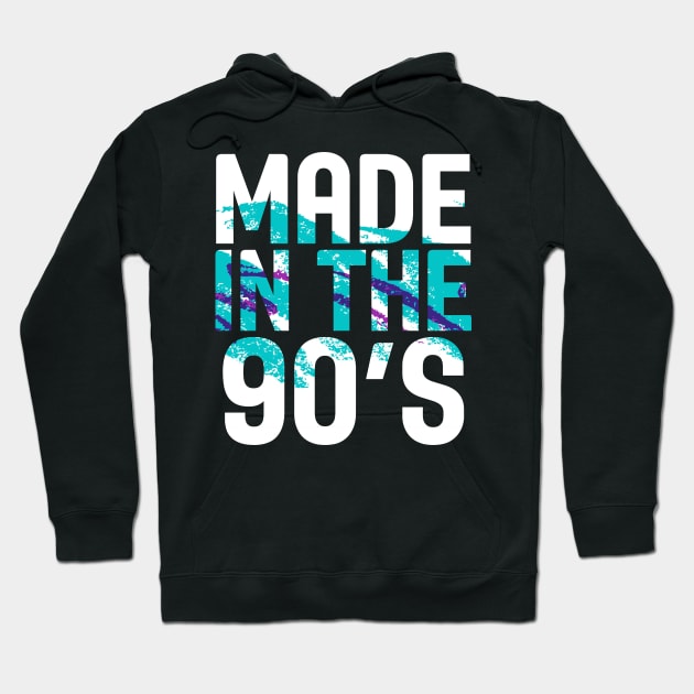 Made in the 90's 1990's Kid Funny Vintage Retro Birthday Hoodie by charlescheshire